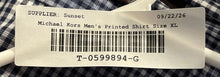 Load image into Gallery viewer, Michael Kors Mens Multicolor Printed Long Sleeve Button-Up Shirt Size XL
