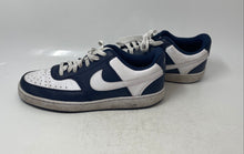 Load image into Gallery viewer, Nike Mens Court Vision Low HM9862-400 White And Blue Sneakers Shoes Size 8.5
