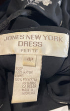 Load image into Gallery viewer, Jones New York Womens Black Floral Print Sleeveless Back Zip Maxi Dress Size 4P
