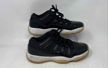 Load image into Gallery viewer, Nike Unisex Kids Air Jordan 11 528896-001 Black Leather Sneakers Shoes Size 6.5Y
