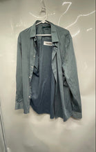 Load image into Gallery viewer, Perry Ellis Mens Light Green Cotton Non-Iron Long Sleeve Button-Up Shirt Size L
