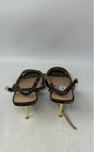 Load image into Gallery viewer, Steve Madden Womens Meshee Brown Black Animal Print Ankle Strap Sandals Sz 9.5M
