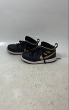 Load image into Gallery viewer, Nike Kids Air Jordan 1 Mid DQ8425-071 Black Leather Lace-Up Sneaker Shoes Sz 9C
