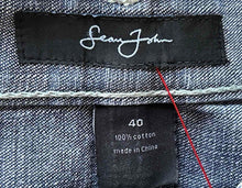 Load image into Gallery viewer, Sean John Mens Blue Denim Medium Wash Pockets Straight Jeans Pants Size 40
