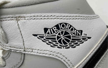 Load image into Gallery viewer, Authentic Nike Womens Air Jordan 1 Mid Gray White Black Sneaker Shoes Size 6
