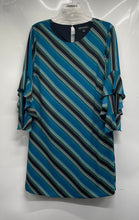 Load image into Gallery viewer, INC International Concepts Womens Multicolor Striped 3/4 Sleeve Sheath Dress 12
