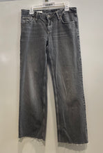 Load image into Gallery viewer, Zara Womens Gray Denim Medium Wash Stretch Pockets Wide-Leg Jeans Size 6
