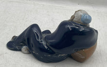 Load image into Gallery viewer, Chinese Reclining Men Blue Robe Statue Collectible Ceramic Figurine
