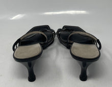 Load image into Gallery viewer, Authentic Salvatore Ferragamo Womens Black Leather Slingback Heels Sz 9 Damaged
