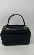 Load image into Gallery viewer, Karl Lagerfeld Womens Simone Black Leather Double Zipper Mini Satchel Bag
