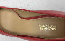Load image into Gallery viewer, Michael Kors Womens Red Leather Pointed Toe Slip-On Pump Heels Size 8M
