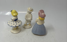 Load image into Gallery viewer, Multicolor Girl Boy Basket Ceramic Decorative Figurines Lot Of 3-Pieces
