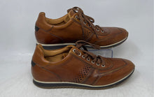 Load image into Gallery viewer, Magnanni Mens Pueblo Cognac Brown Leather Lace-Up Low Top Sneaker Shoes Size 8 M
