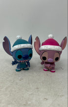Load image into Gallery viewer, Lot Of 2 Pcs Funko Pop! Disney Stitch &amp; Angel Holiday Edition Vinyl Figure
