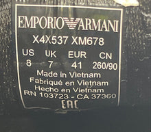 Load image into Gallery viewer, Authentic Emporio Armani Mens Black Lace-Up Sneaker Shoes Size 8
