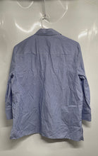 Load image into Gallery viewer, Zara Womens Blue White Striped Printed Cotton 3/4 Sleeve Tunic Blouse Top Size M

