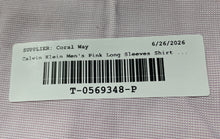 Load image into Gallery viewer, Calvin Klein Mens Pink Long Sleeve Slim Fit Performance Dress Shirt Size 17
