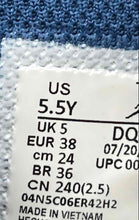 Load image into Gallery viewer, Nike Kids Air Jordan 1 Mid White Gray Blue Lace-Up Sneaker Shoes Size 5.5Y
