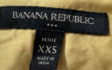 Load image into Gallery viewer, Banana Republic Womens Yellow Long Sleeve Collared Button-Up Shirt Sz XXS Petite
