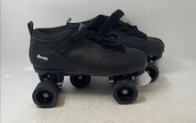 Load image into Gallery viewer, Vintage Chicago Bullet Mens Black Leather Lace-Up Quad Roller Skates Size 11
