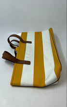 Load image into Gallery viewer, Michael Kors Womens Yellow White Brown Inner Pocket Double Strap Shoulder Bag
