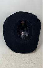 Load image into Gallery viewer, Justin By Milano Mens Black Wide Brim Western Cowboy Hat One Size Fits All
