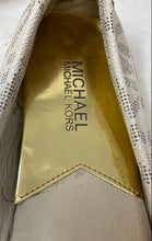 Load image into Gallery viewer, Michael Kors Womens Beige Signature Print Slip-On Ballet Flats Size 7.5M
