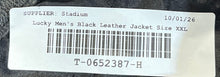 Load image into Gallery viewer, Lucky Leather Co Mens Black Long Sleeve Button Front Bomber Jacket Size 2XL
