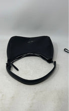 Load image into Gallery viewer, Nine West Womens Black Leather Inner Pockets Zipper Shoulder Strap Hobo Bag
