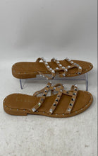 Load image into Gallery viewer, Nicole Miller Womens Brown Silver Open Toe Slip-On Slide Sandals Size 6
