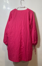 Load image into Gallery viewer, H&amp;M Womens Fuchsia Cotton V-Neck Long Sleeve Pullover Mini Dress Size Medium
