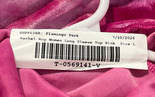 Load image into Gallery viewer, Rachel Womens Pink Long Sleeve Turtleneck Pullover Blouse Top Size L With Tag

