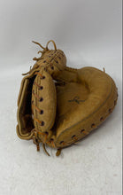 Load image into Gallery viewer, Rawlings MJ77 Unisex Brown Leather Johnny Bench Baseball Catchers Mitt Glove
