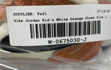 Load image into Gallery viewer, Nike Kids Jordan 1 Mid SE DV1341-800 White Orange Sneaker Shoes Size 13.5C
