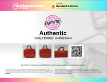 Load image into Gallery viewer, Authentic Furla Womens Orange Leather Double Handle Tote Purse Damaged
