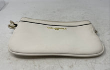 Load image into Gallery viewer, Karl Lagerfeld Womens White Pebbled Leather Detachable Strap Wristlet Wallet
