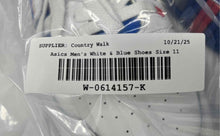 Load image into Gallery viewer, Asics Mens EX89 1201A476 White Blue Low Top Lace-Up Sneaker Shoes Size 11
