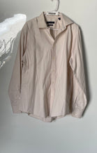 Load image into Gallery viewer, Tommy Hilfiger Mens Beige Stretch Athletic Fit Long Sleeve Dress Shirt Sz 16 1/2
