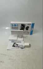Load image into Gallery viewer, Getpals White 3-In-1 Wireless Charging Station For Watch iPhone AirPods Untested
