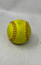 Load image into Gallery viewer, Sterling Status Yellow Leather Stitched Fastpitch Game Softball Ball
