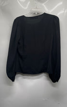 Load image into Gallery viewer, New York &amp; Company Womens Black Long Sleeve Pullover Blouse Top Size S
