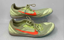 Load image into Gallery viewer, Nike Mens Zoom Rival D 10 Yellow Lace-Up Low Top Racing Running Cleats Size 11
