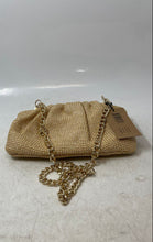 Load image into Gallery viewer, Steve Madden Womens Tan Woven Chain Strap Zipper Shoulder Handbag With Tags
