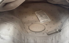 Load image into Gallery viewer, Fossil Womens White Leather Inner Pocket Adjustable Strap Crossbody Handbag
