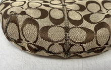 Load image into Gallery viewer, Coach Womens Soho Beige Brown Monogram Pleated Adjustable Strap Crossbody Bag
