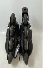 Load image into Gallery viewer, Dikashi Boys Blask Silver Lace-Up Adjustable Strap Inline Skates Size 8
