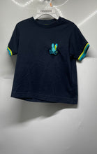 Load image into Gallery viewer, Psycho Bunny Kids Dark Blue Pima Cotton Short Sleeve Crew Neck T-Shirt Size 4
