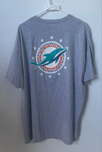Load image into Gallery viewer, NFL Mens Gray Miami Dolphins Short Sleeve Crew Neck Pullover T-Shirt Size 2XL

