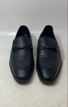 Load image into Gallery viewer, Unbranded Mens Black Leather Slip-On Almond Toe Loafer Shoes Size EUR 41
