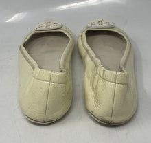 Load image into Gallery viewer, Authentic Tory Burch Womens Reva Ivory Slip-On Ballet Flats Size 7M Damaged
